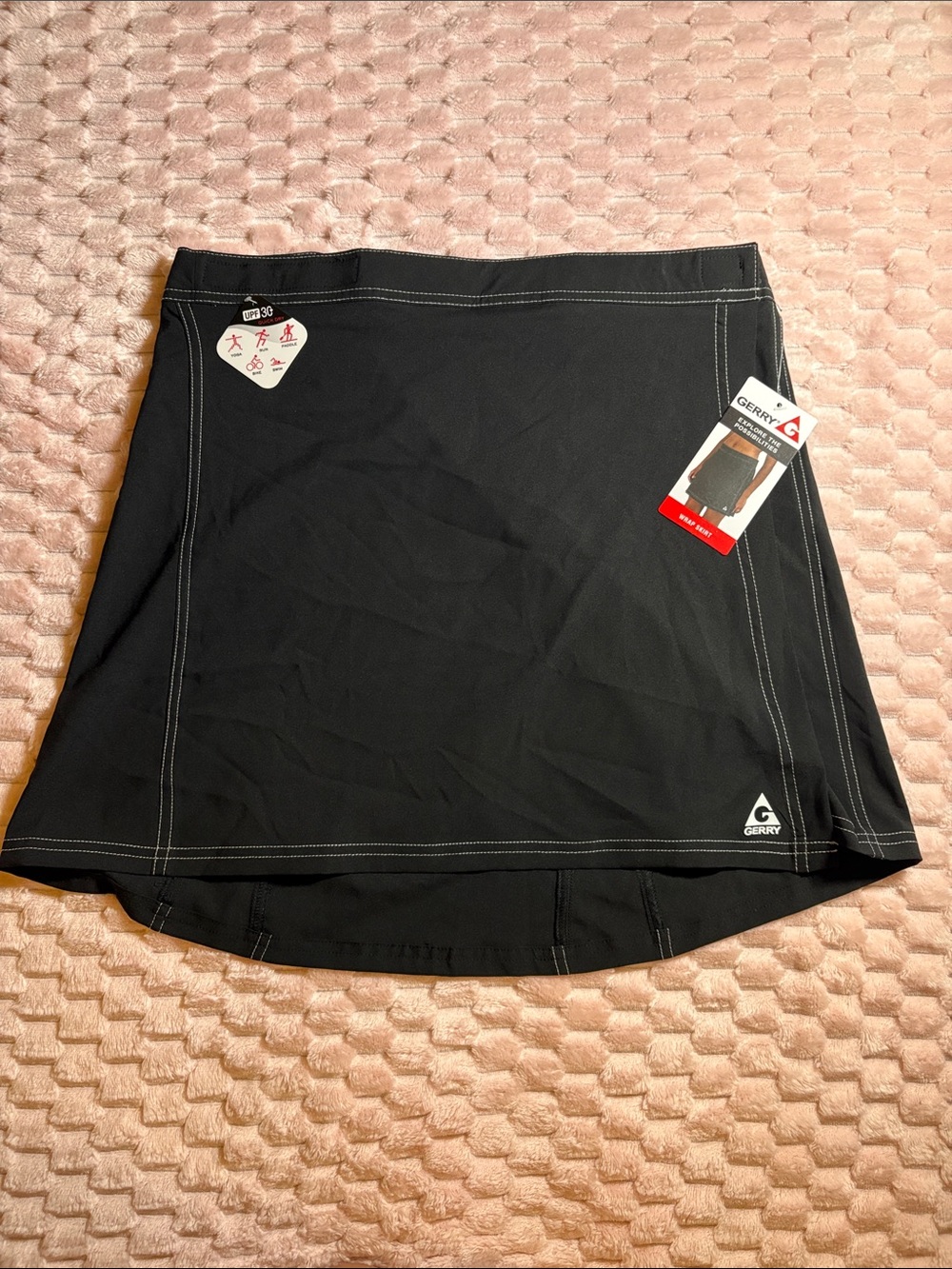 NWT Gerry Black Wrap Skirt
